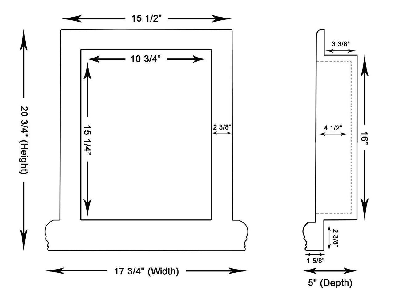 Emperador Light Handmade Shampoo Niche Accessories - Large