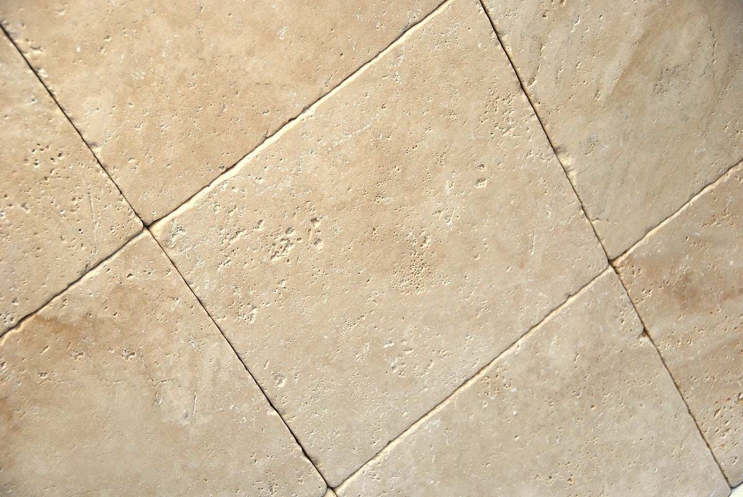 Oyster Travertine Tile 12" X 12" 3/8 Tumbled Tile