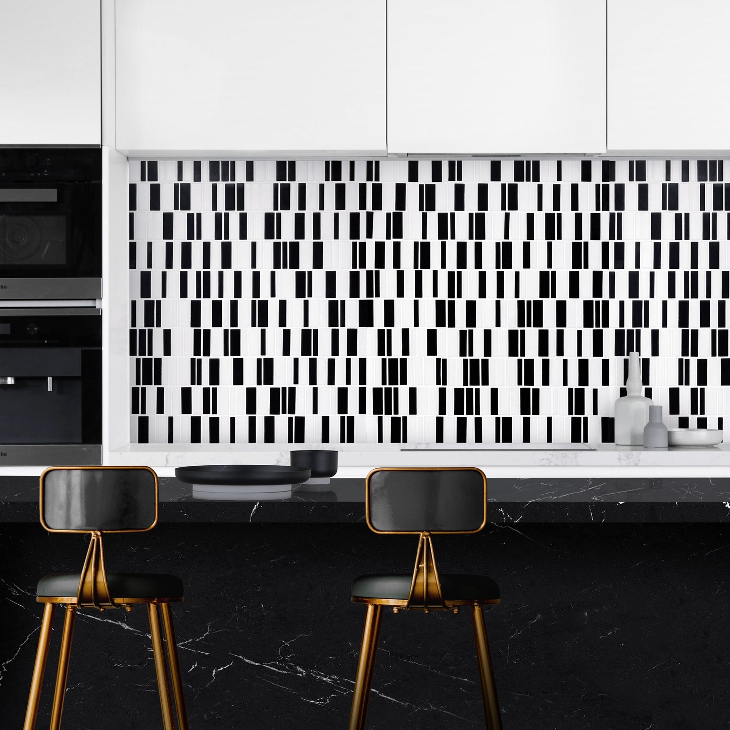 Barcode Geometro Backsplash Wall & Floor Mosaic