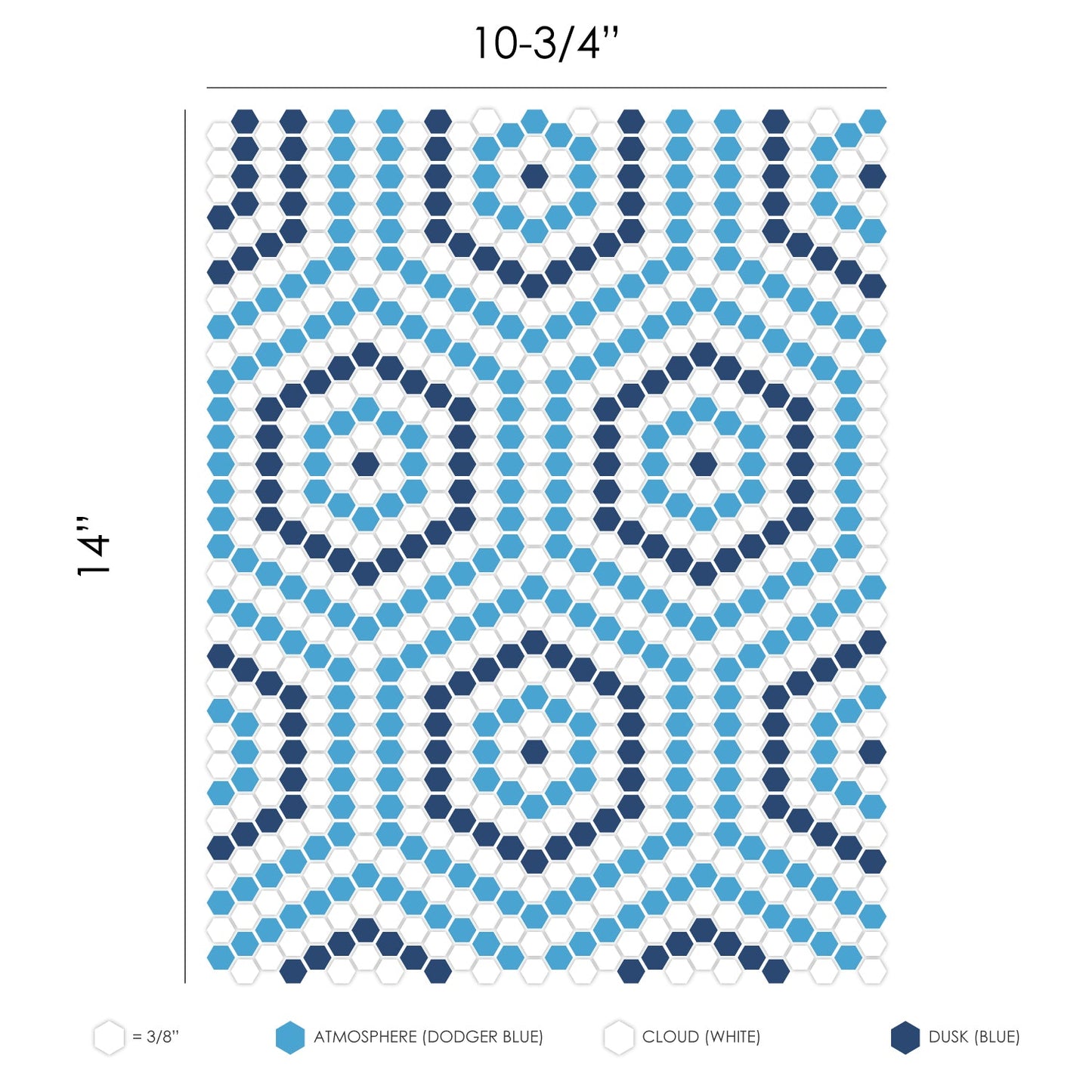 Mosaico para pared y suelo con revestimiento para salpicaduras Geometro de Belfort