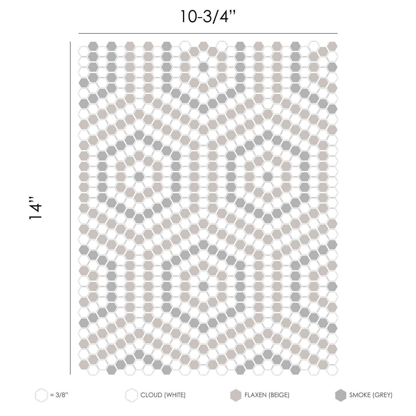 Mosaico para pared y suelo con revestimiento para salpicaduras Geometro de Belfort