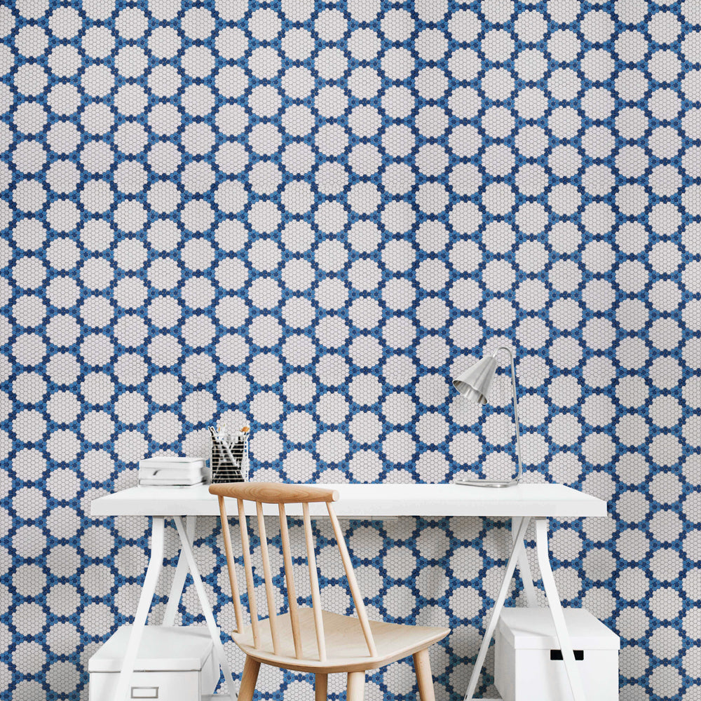 Mosaico para pared y suelo con revestimiento para salpicaduras Geometro de Bourges