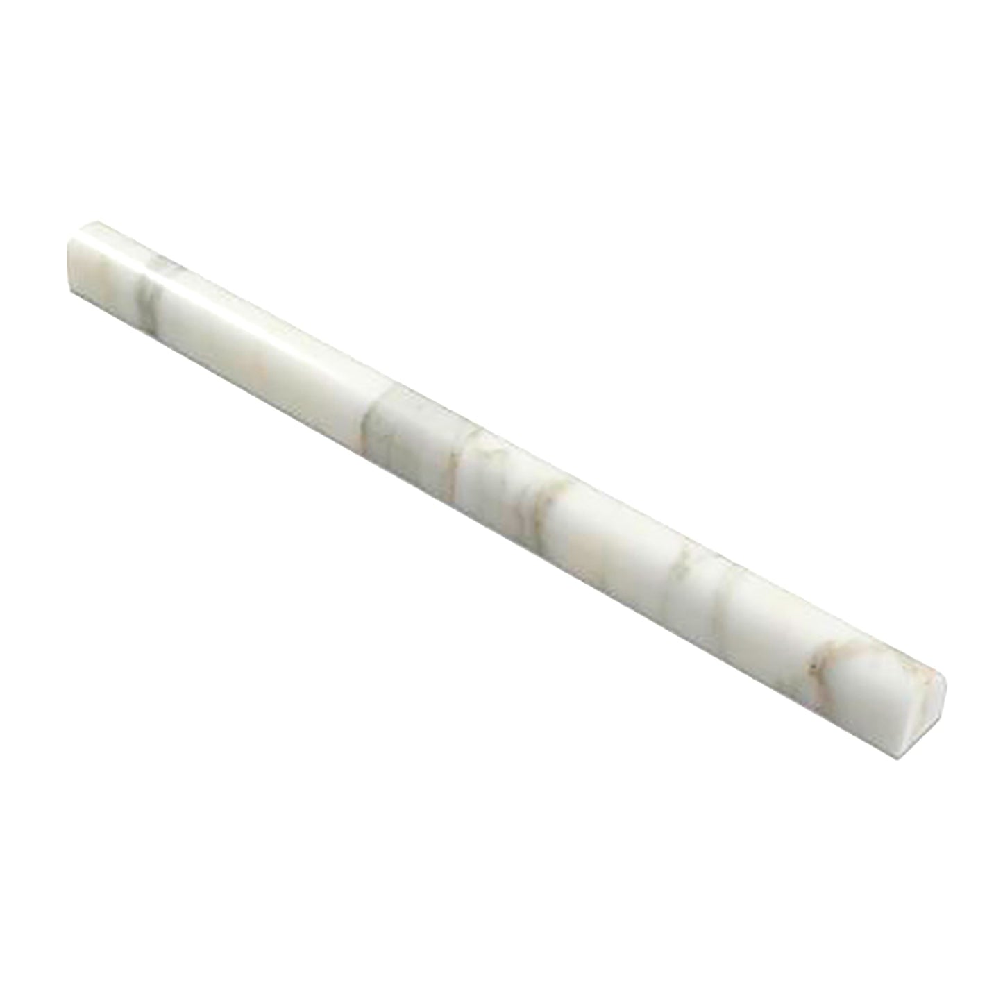 Calacatta Gold Bullnose Liner Trim Tile 3/4 x12"