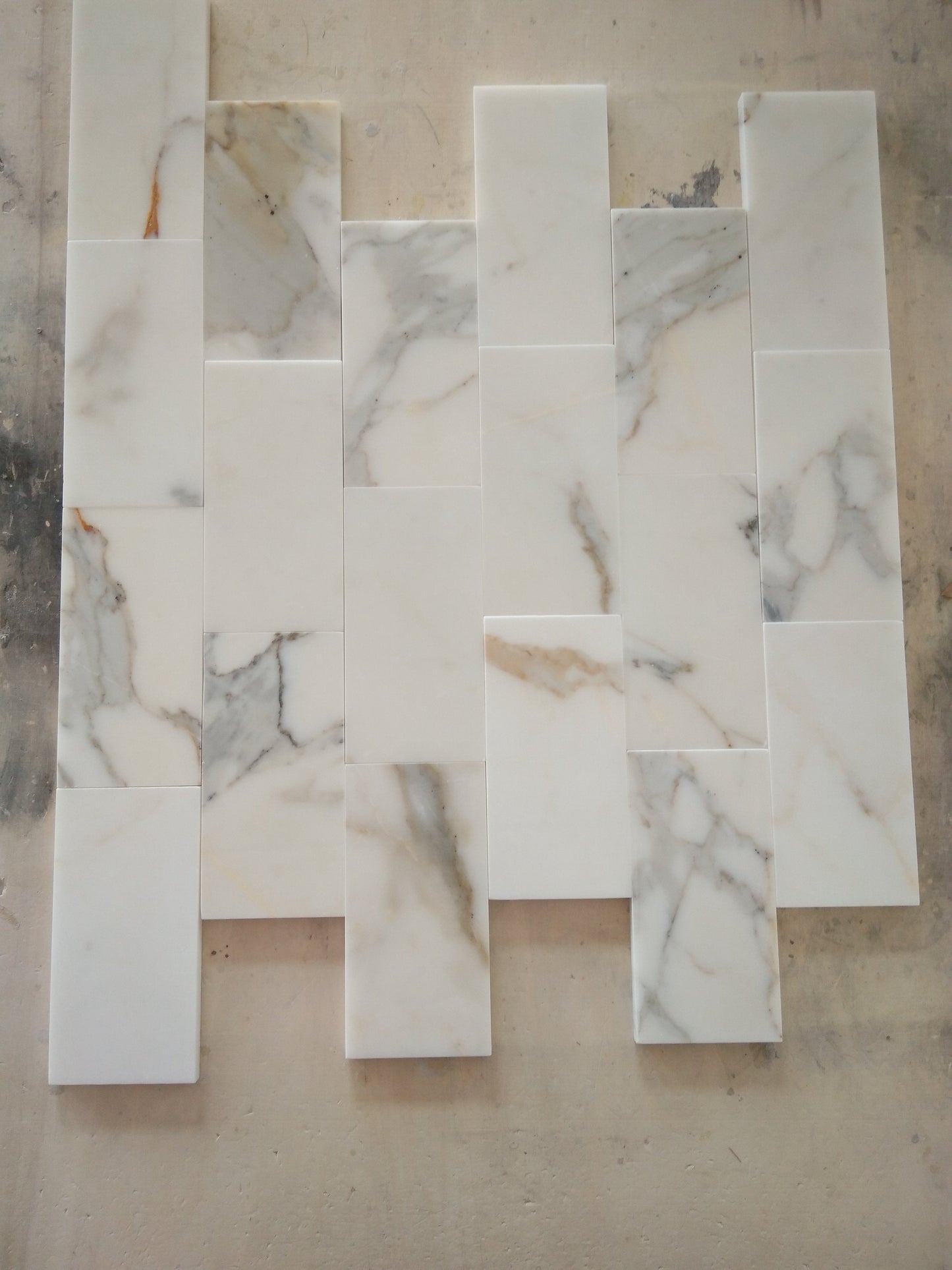 Calacatta Gold Wall and Floor Backsplash Wall Tile 3x6"