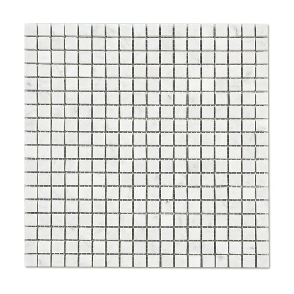 Azulejo de pared con mosaico cuadrado italiano Carrara para salpicadero de 1,6 cm