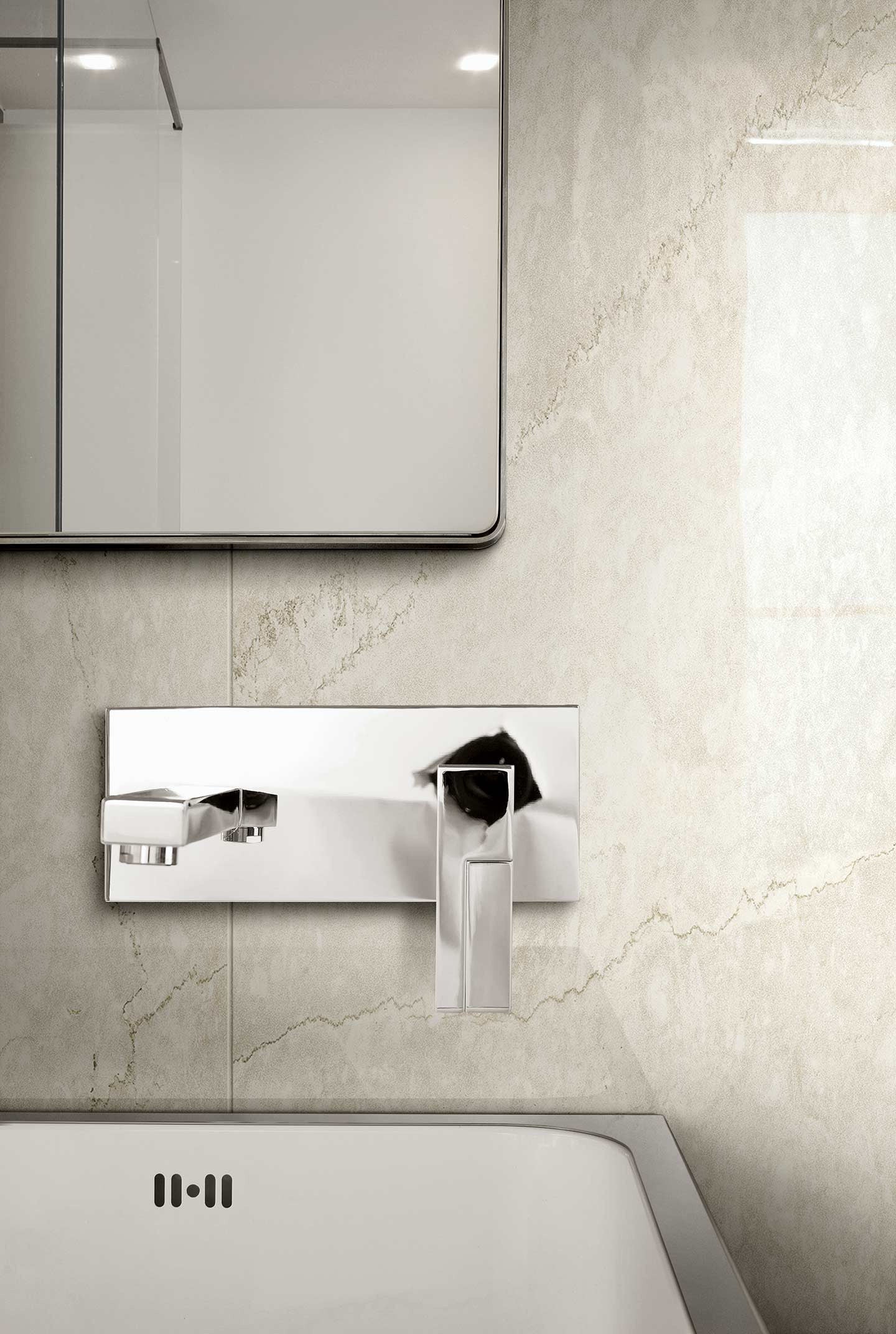 Crema Cerim Marble Look Honed Porcelain Tile - 12" x 24"