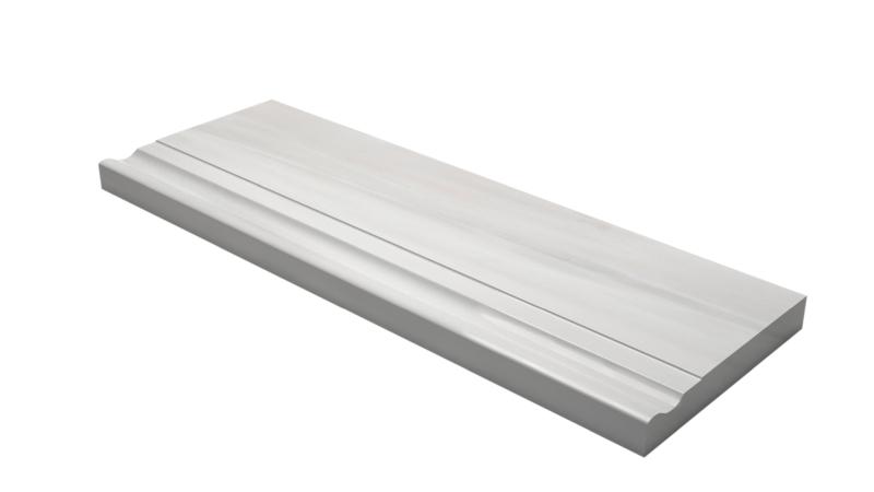 Bianco Dolomite Baseboard Wall Trim Tile  4 3/4"x12"
