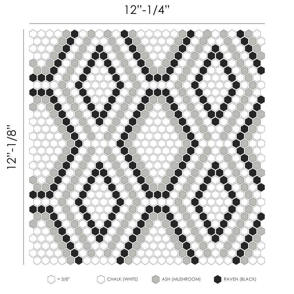Mosaico para pared y suelo con revestimiento de salpicaduras Python Geometro