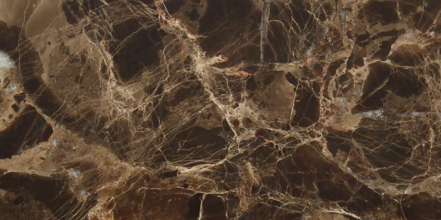 Azulejo para pared y suelo Emperador Dark pulido de 6 x 12 pulgadas