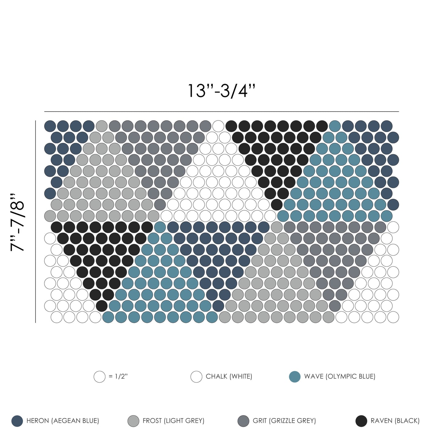 Mosaico para pared y suelo Hygge Geometro