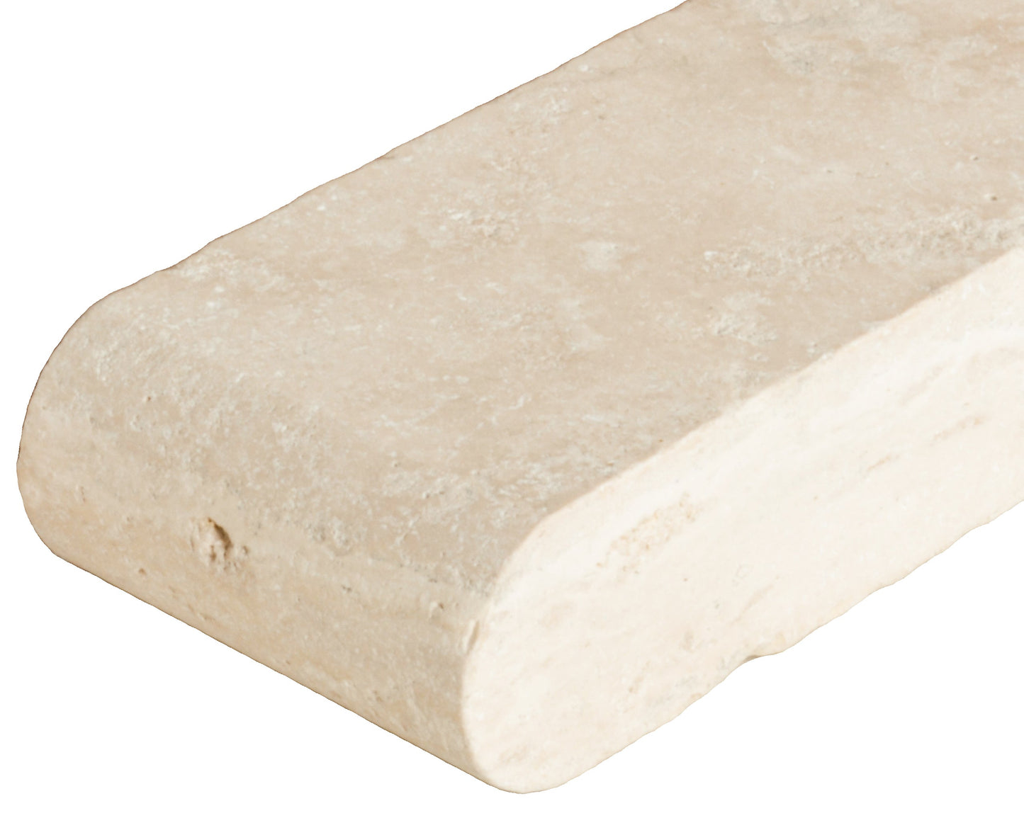 Ivory Travertine Tumbled Coping Exterior Pool Tile 12X24" 2"