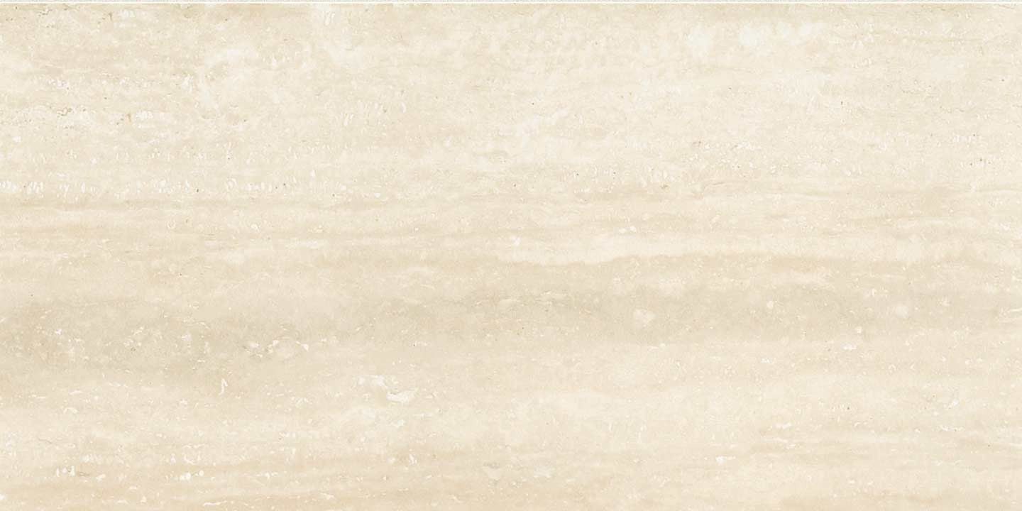 Ivory Cream Tumbled Italian Porcelain Tile - 12" x 24"