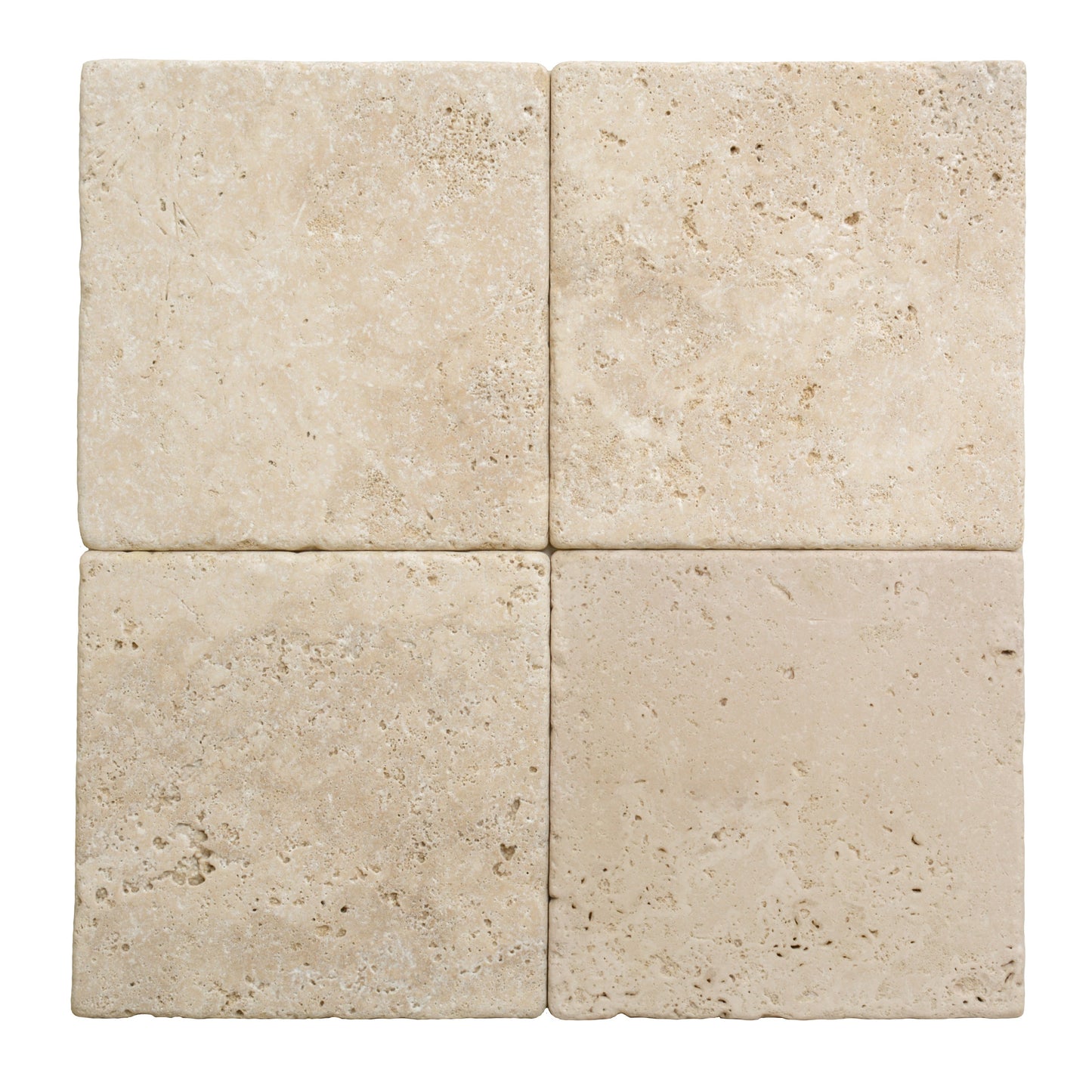 Latte Travertine Tumbled Exterior Pool Paver 8X8" 1 1/4"