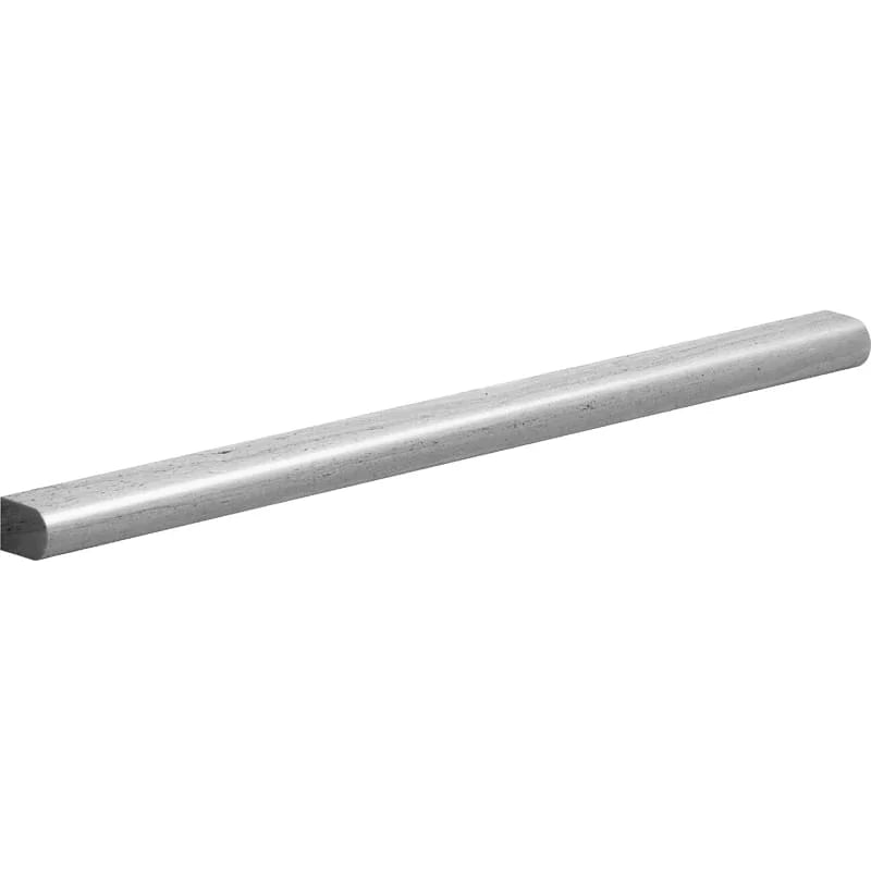 Haisa Light (White Wood) Limestone Molding 1/2" X 12" Honed Pencil Liner