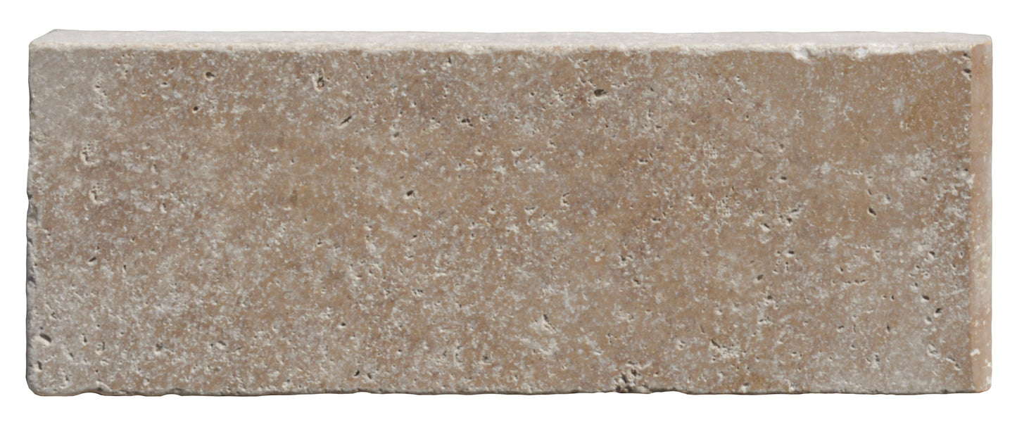 Noce Travertine Tumbled Pool Coping 4X12" 2"