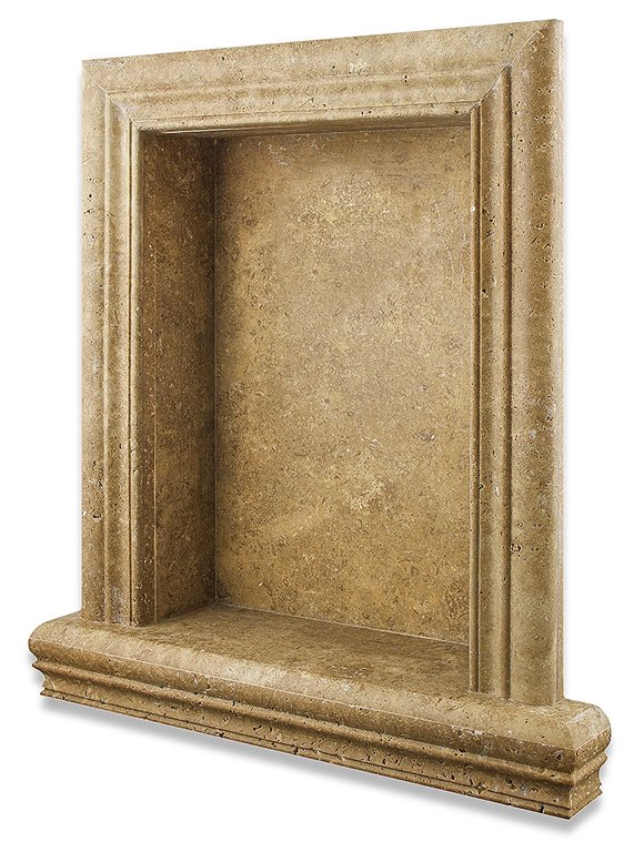 Noce Travertine Handmade Shampoo Niche Accessories - Large