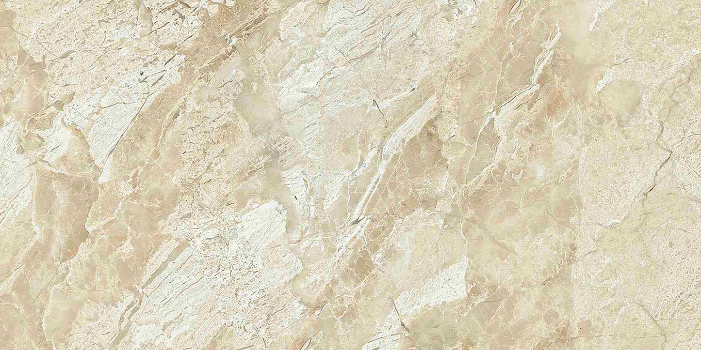 Queen Beige Polished Wall and Floor Tile 12x24"