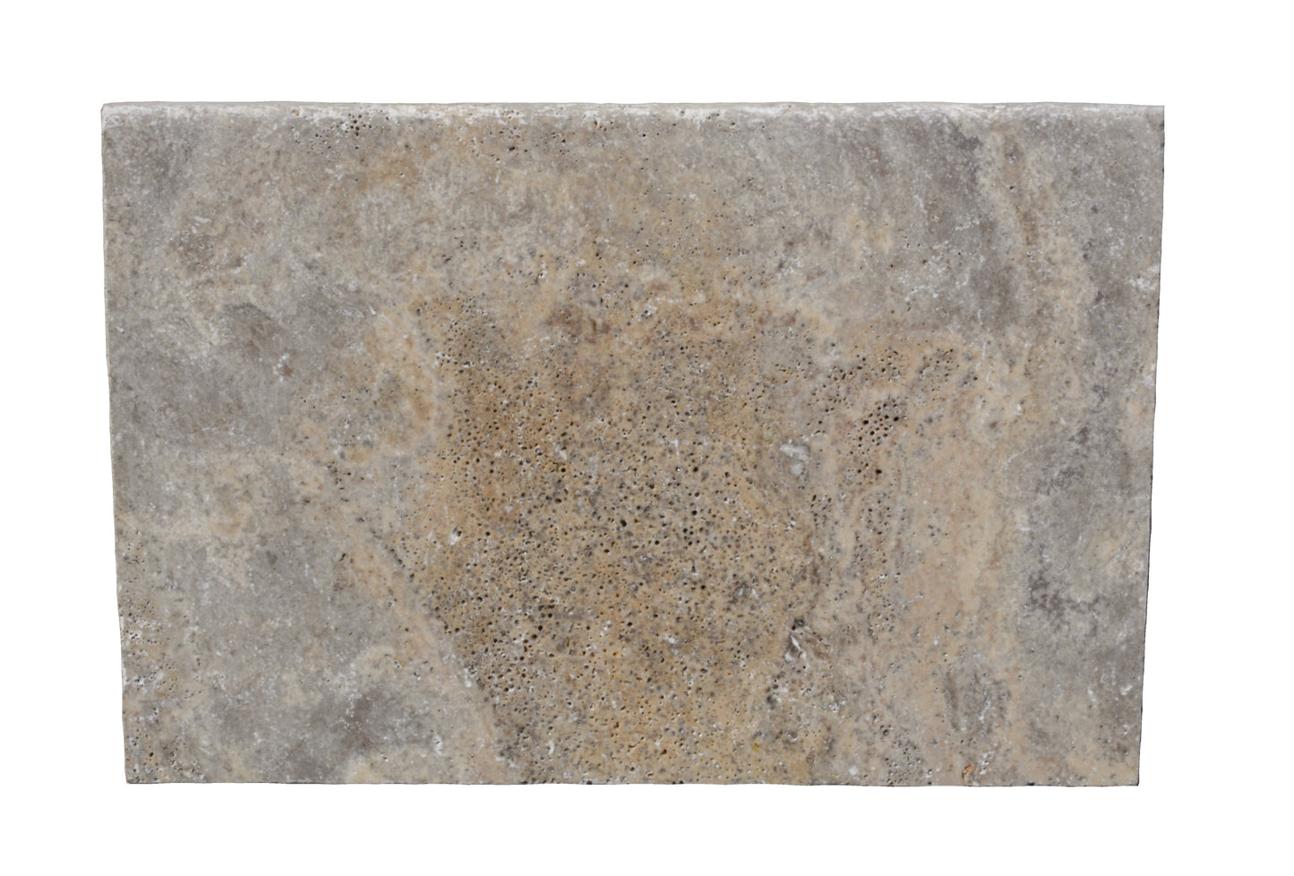 Silver Travertine Tumbled Exterior Pool Coping 16X24" 2"