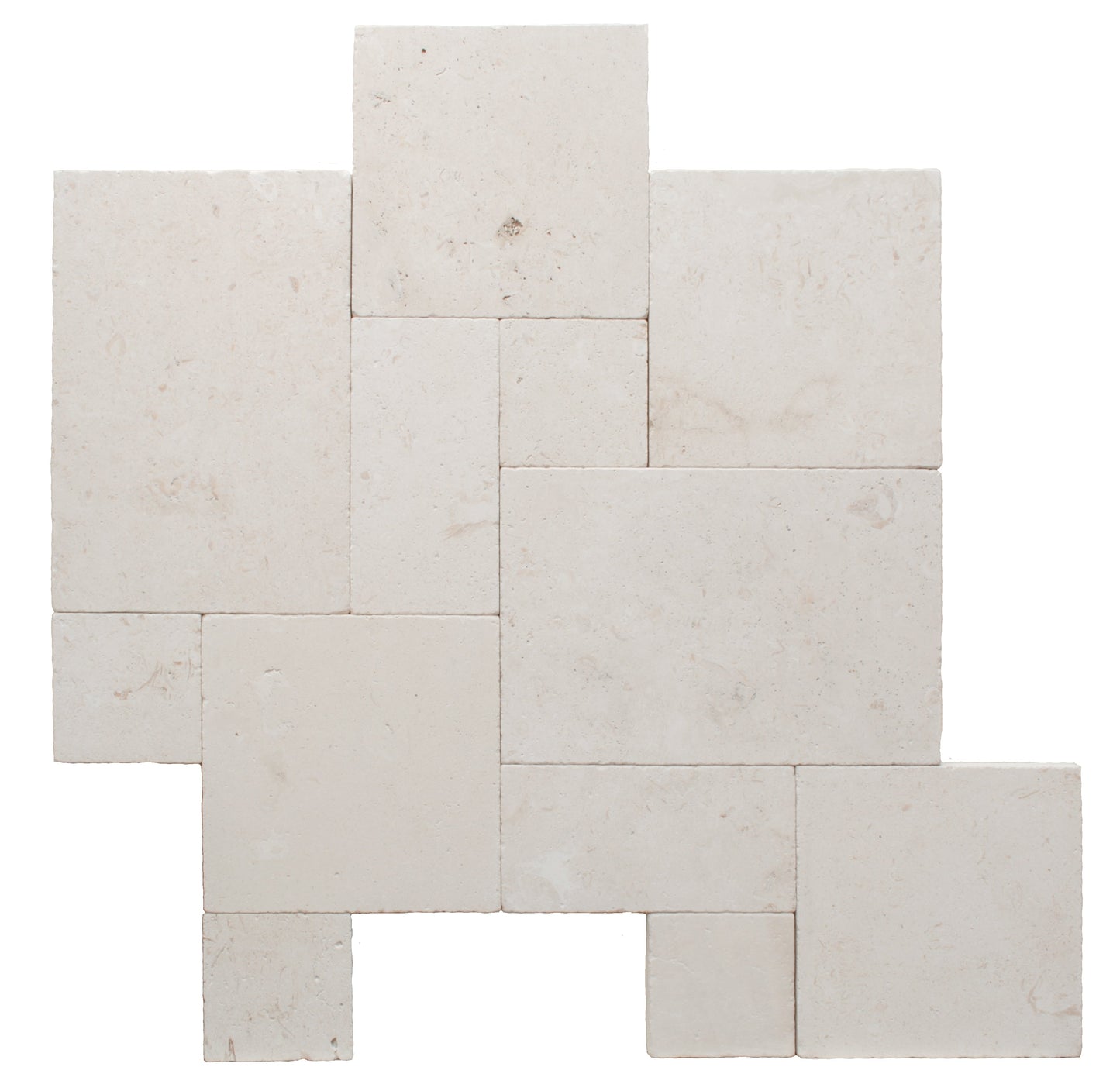 Symra (Shell Beach) Tumbled Exterior Pool Paver Versailles 1.25"