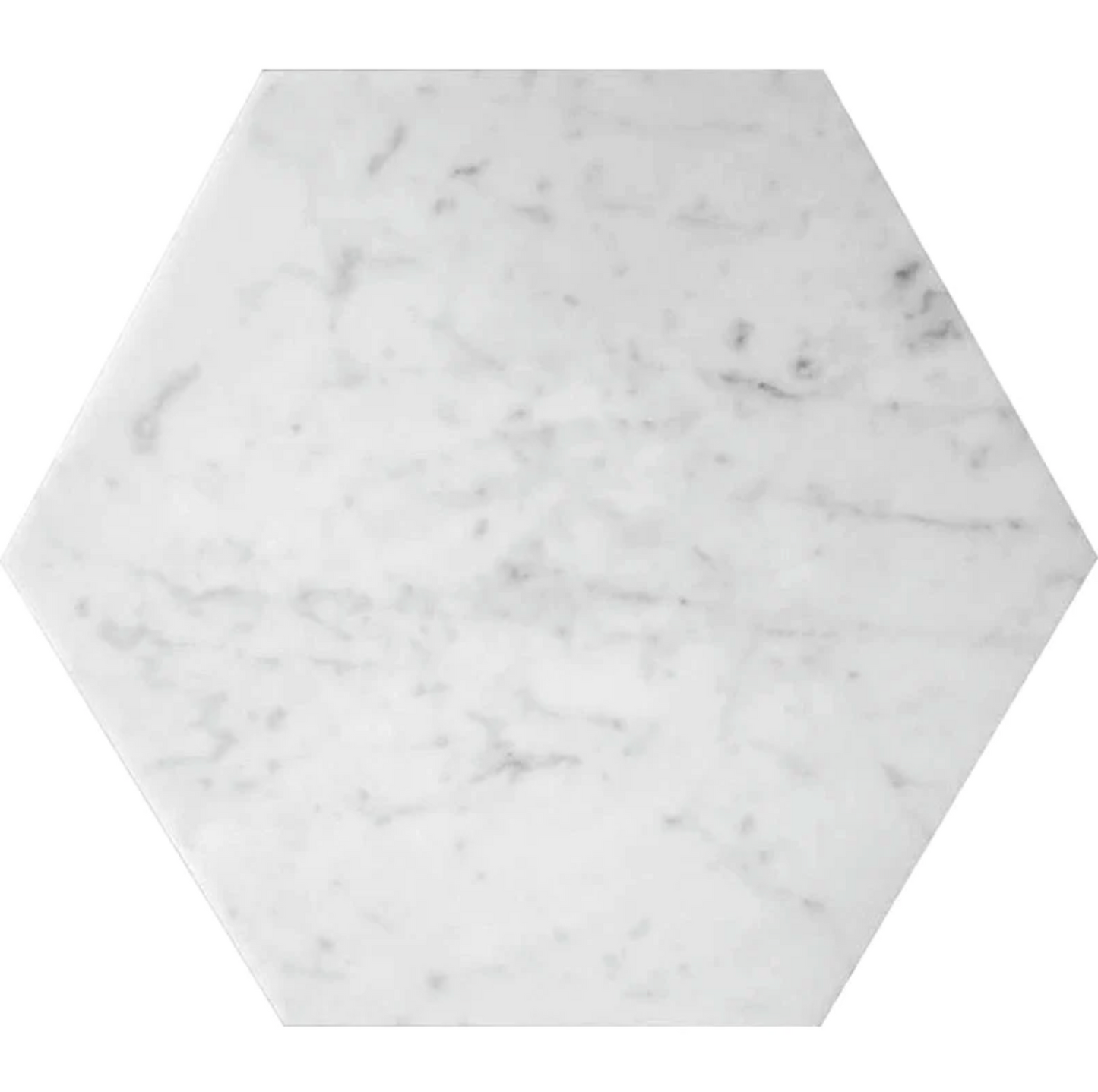Azulejo hexagonal italiano Carrara para pared y suelo de 10"