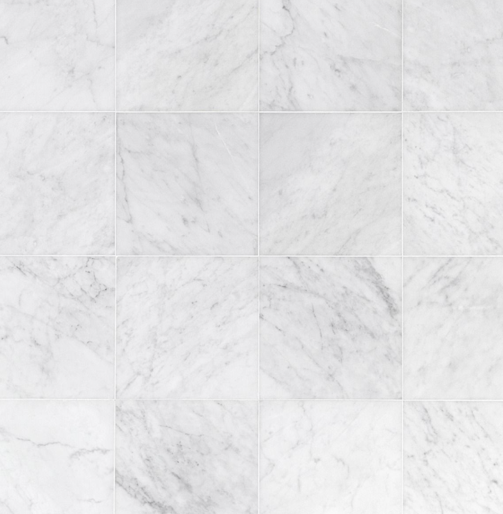 Azulejo blanco italiano Carrara para pared y suelo, 30 x 30 cm