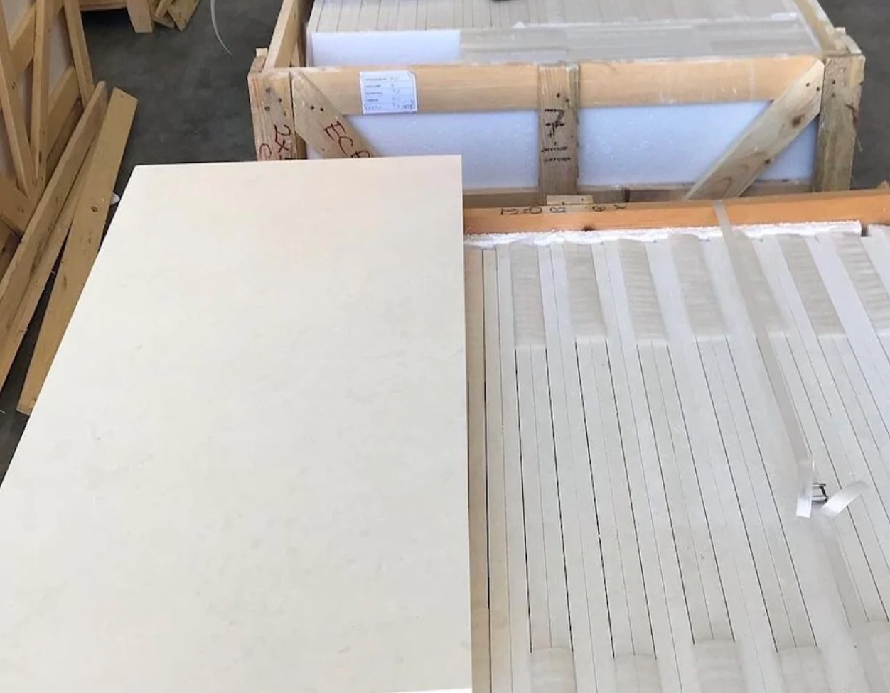 Lymra (Capri) Limestone Tile 12" X 24" 1/2 Honed Tile