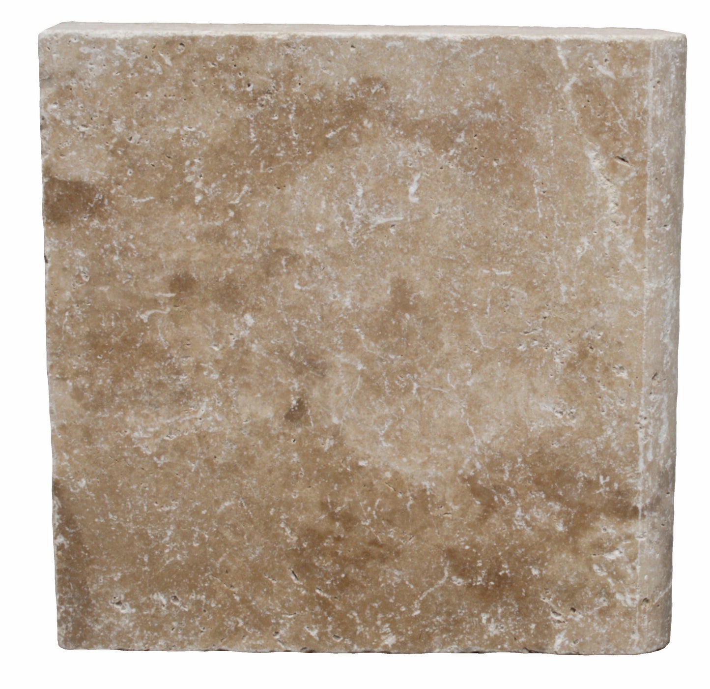 Borde de piscina de travertino de nogal envejecido de 30 x 30 cm y 5 cm