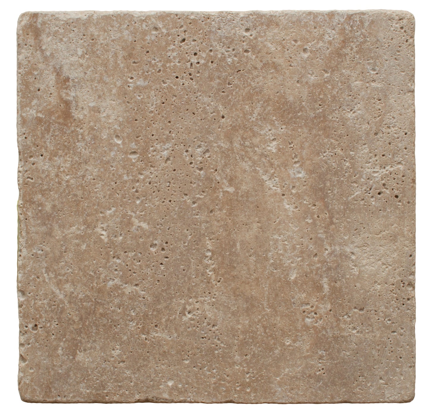 Walnut Travertine Tumbled Exterior Pool Paver 12x12" 1.25"