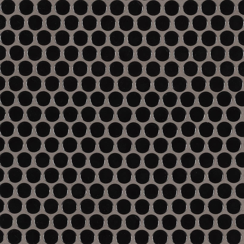 Italian Black Penny Round Glossy Polished Backsplash Porcelain Mosaic Tile
