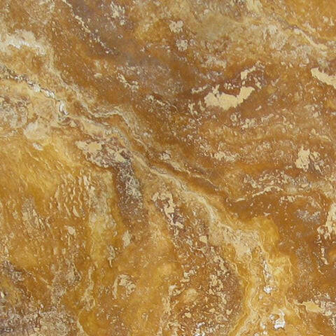 Gold Travertine Wall and Floor Tile 18x18"