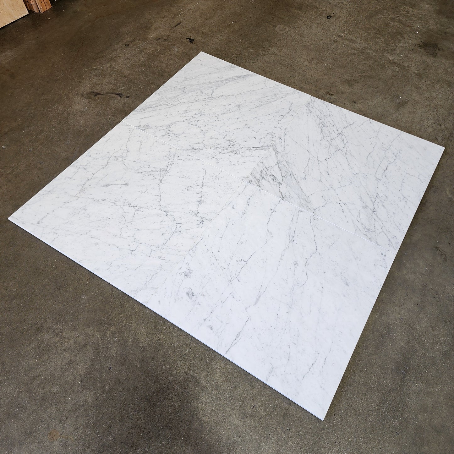 Carrara White (Lot #GF-03) 24" x 24" Floor Tile Polished - 1,020 SF