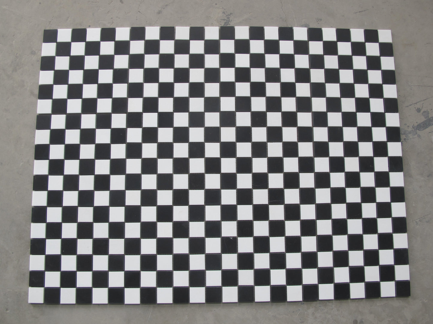 Thassos + Nero Marquina 2x2 Square Checkers Mosaic