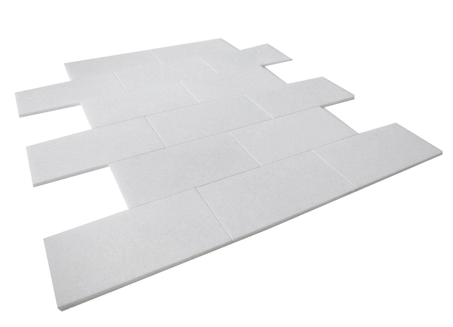 Crystal White Marble Tile Honed 6" x 12" 3/8" Tile