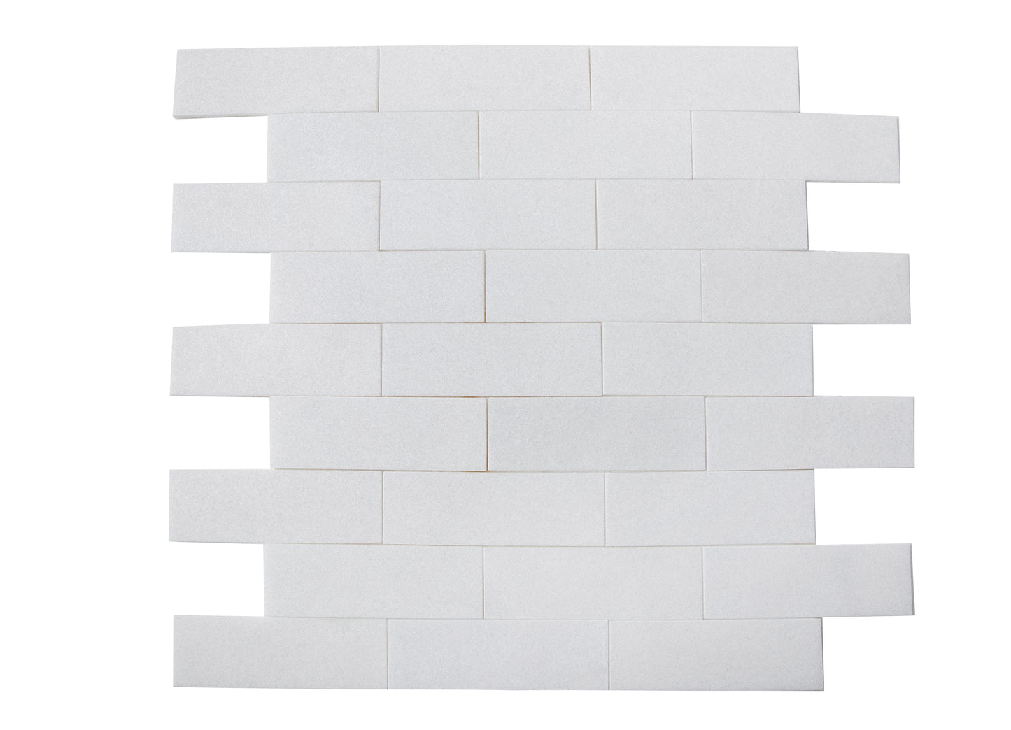 Crystal White Marble Tile Honed 4" x 12" 3/8" Tile