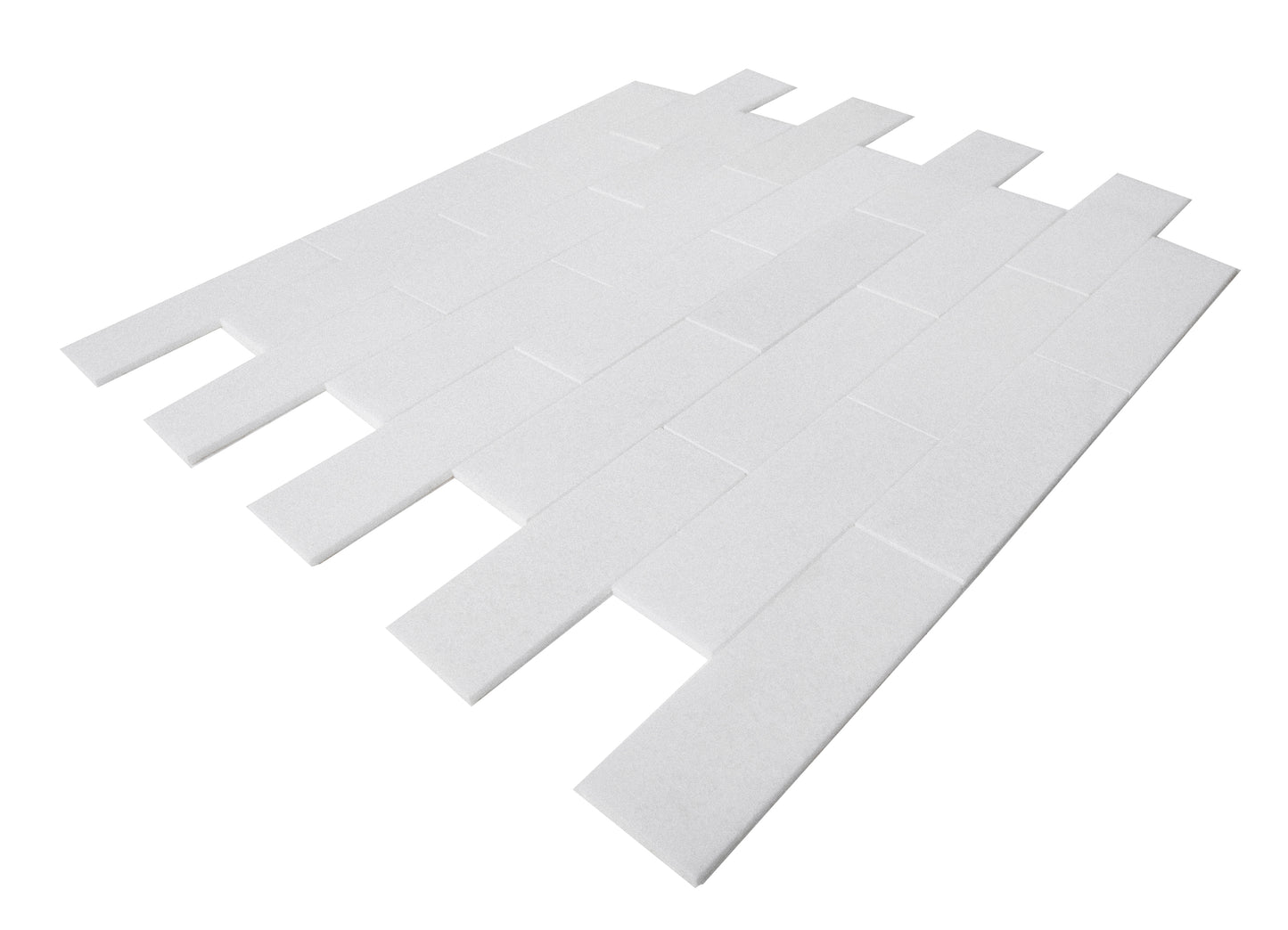 Crystal White Marble Tile Honed 4" x 12" 3/8" Tile