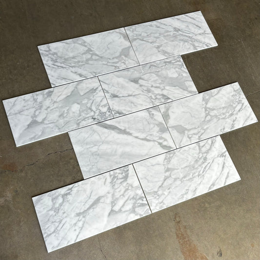 Calacatta Shadow (Lot #171) 12" x 24" Floor Tile Honed - 1326 SF