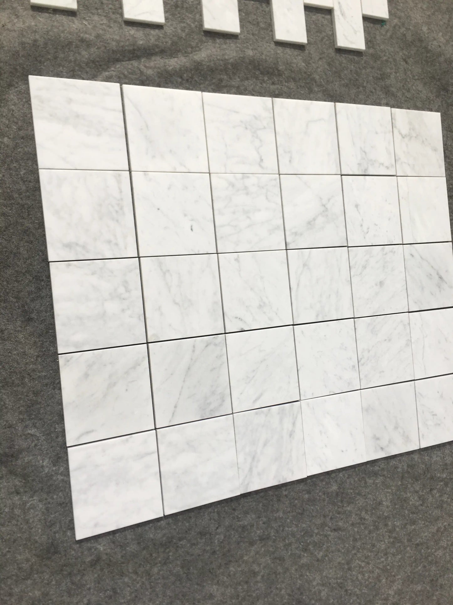 Carrara Italian White Wall and Floor Backsplash and Wall Tile 6x6"