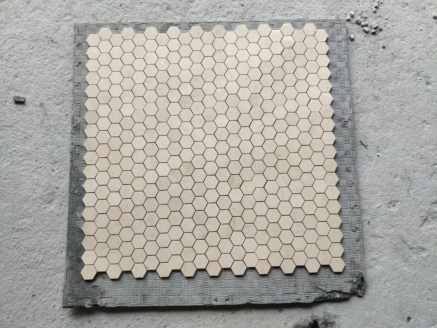 Crema Marfil Hexagon Mosaic Tile 2x2"