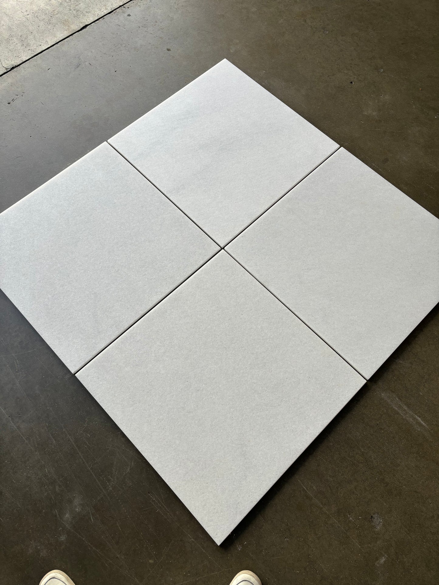 Crystal White Marble Tile Honed 24" x 24" 3/8" Tile