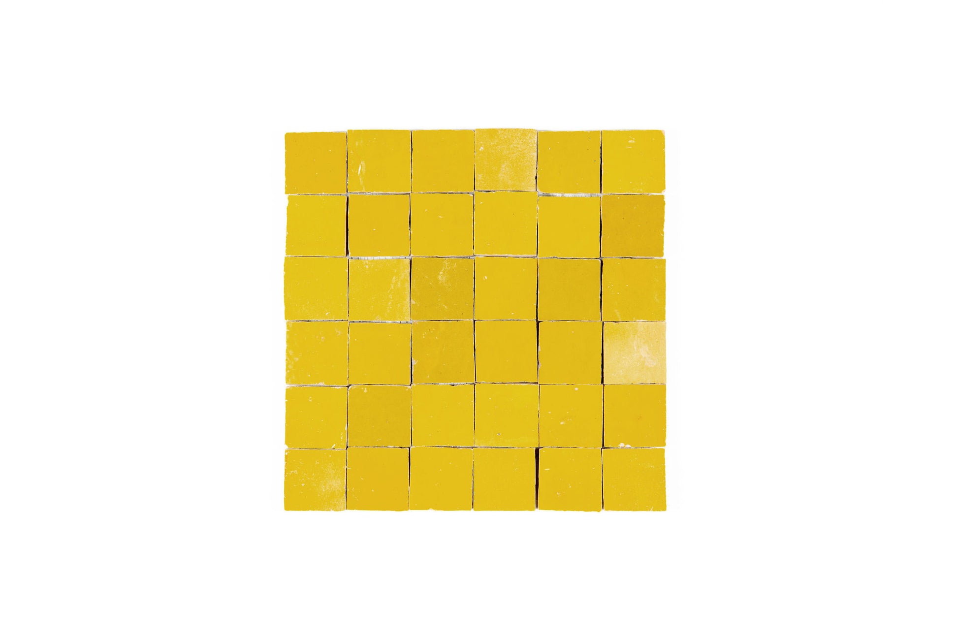 Sunflower Zellige Ceramic 2x2 Square Wall Mosaic Tile