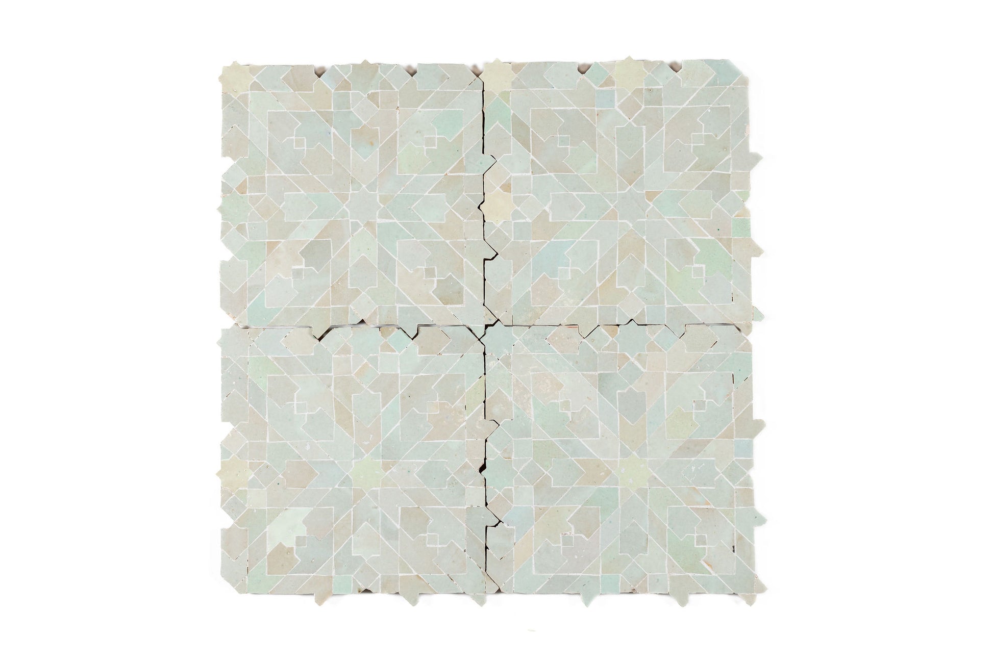 Snowdrop Zellige Ceramic Wall Mosaic Tile