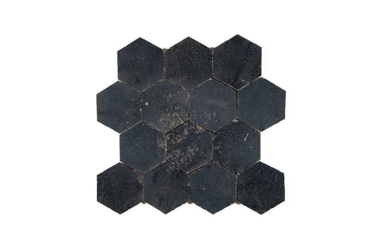 Hexagon Zellige Ceramic Wall Mosaic Tile