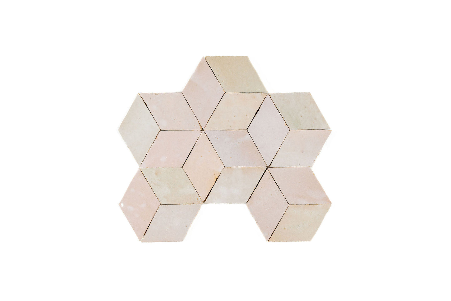Cubes Zellige Ceramic Wall Mosaic Tile