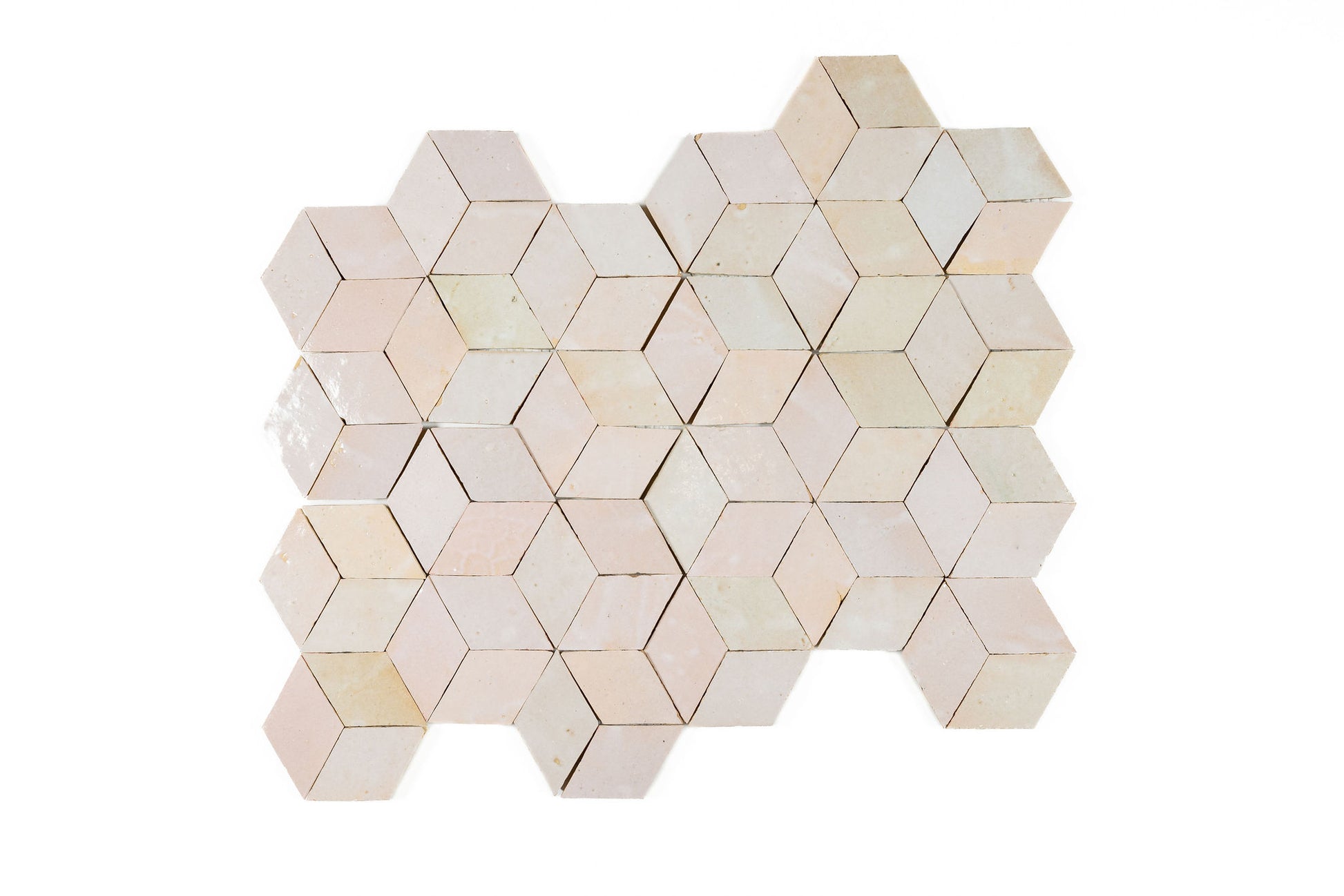 Cubes Zellige Ceramic Wall Mosaic Tile
