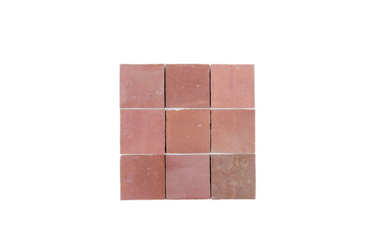 Terracota Zellige Ceramic 4x4 Square Wall Tile