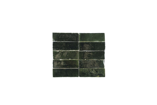 Forest Zellige Ceramic 2x5.5 Wall Tile