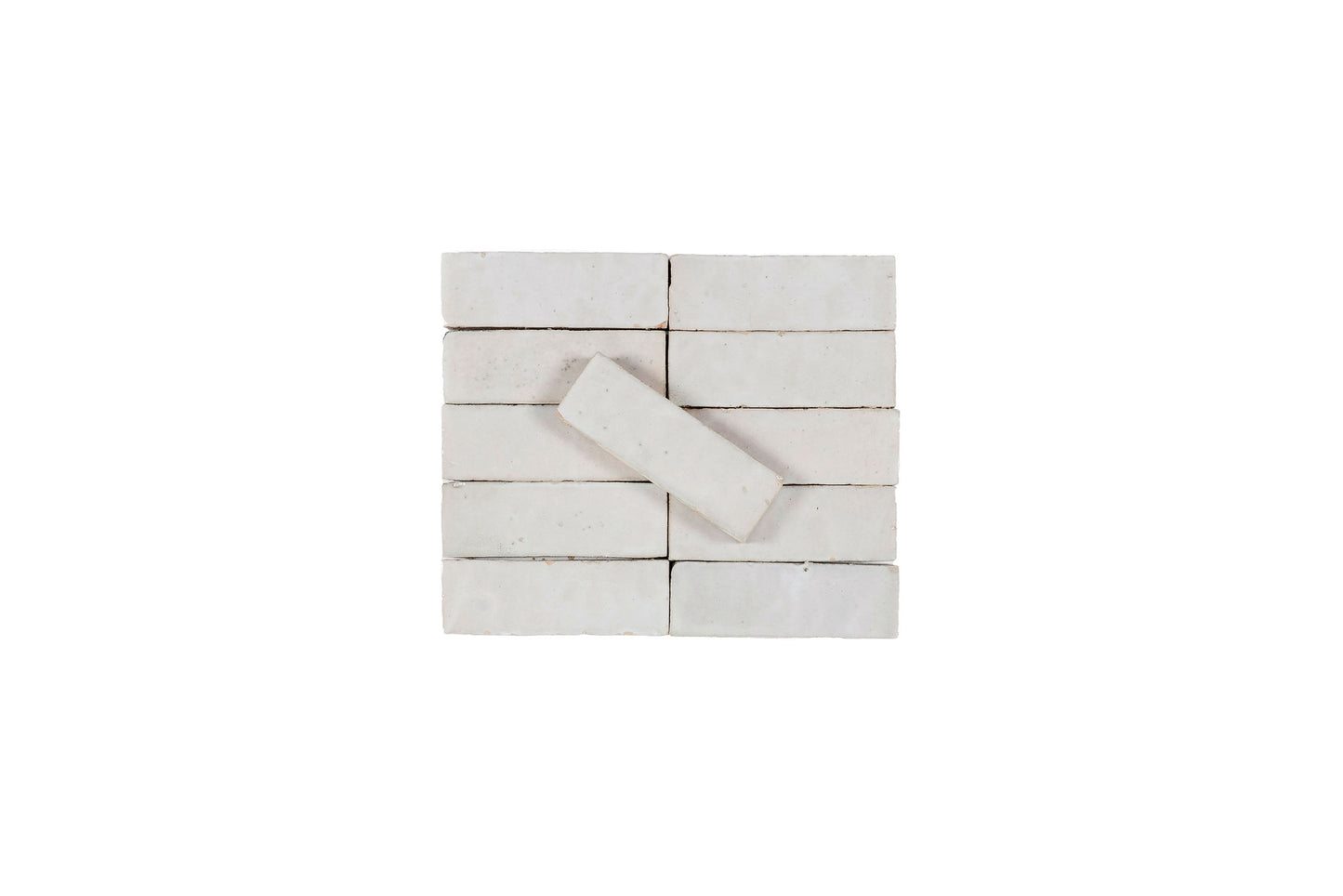 Neutral Beige Zellige Ceramic 2x5.5 Wall Tile