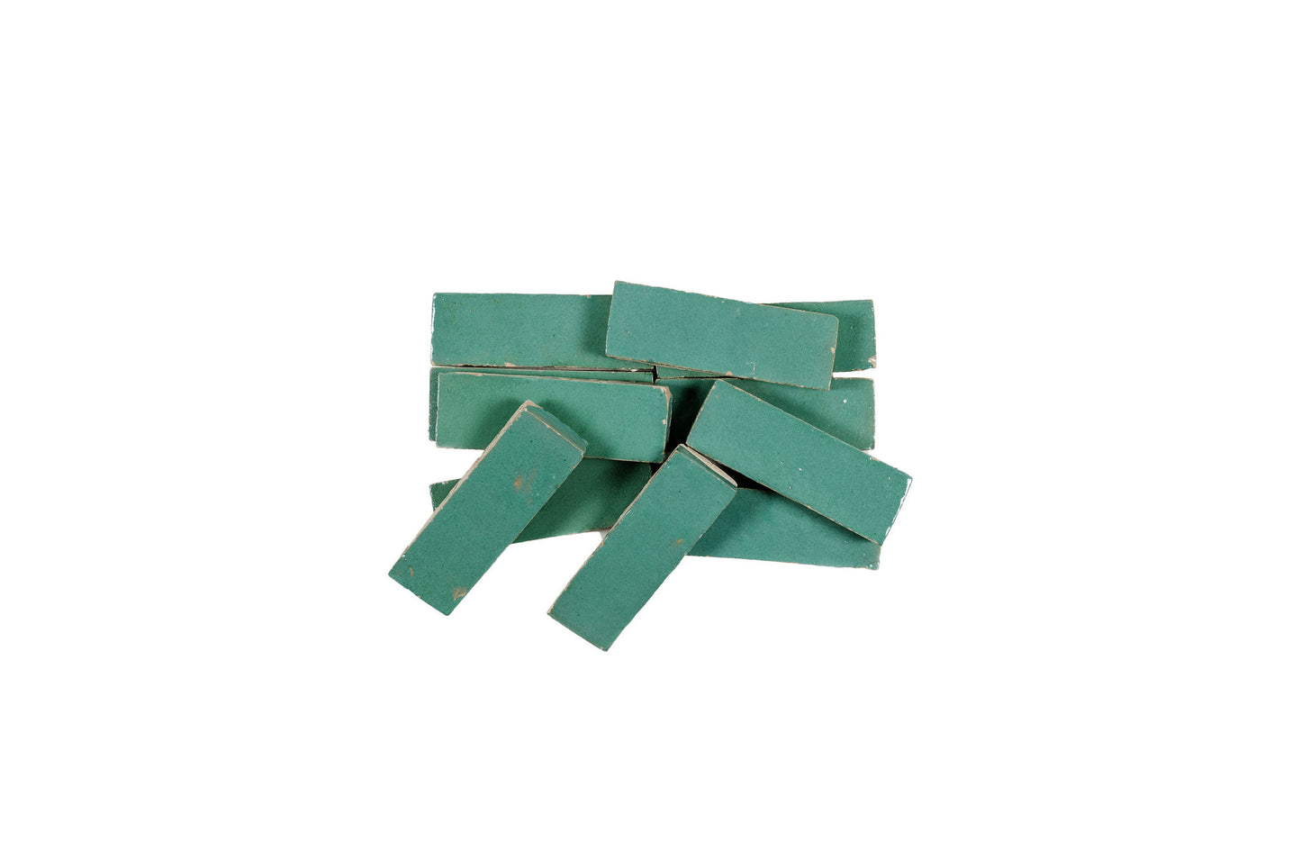 Teal Zellige Ceramic 2x5.5 Wall Tile