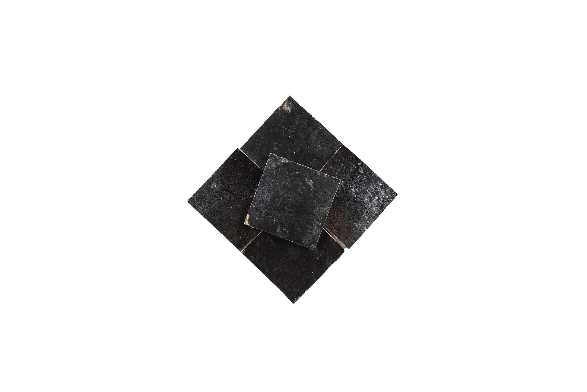 Charcoal Zellige Ceramic 4x4 Square Wall Tile