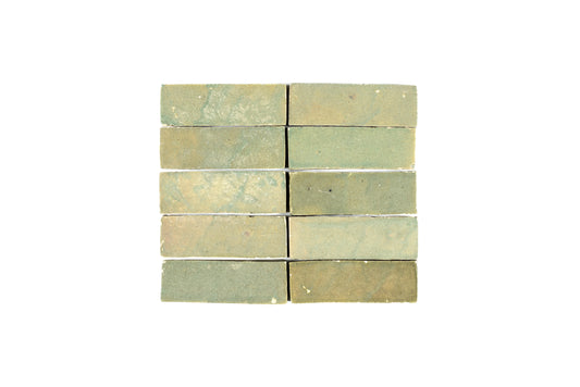 Pastel Green Zellige Ceramic 2x5.5 Wall Tile
